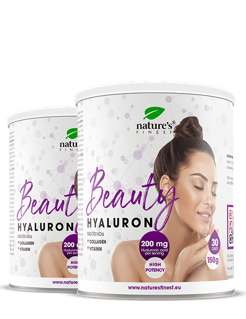Beauty Hyaluron Box | 1+1 Gratis | Bevanda all'Acido Ialuronico | Riduce le Rughe | Salute Elasticità della Pelle | Bevande Anti-Aging | 300g