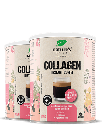 Collagen Coffee 1+1 , Combatti Le Rughe , Collagene , Acido Ialuronico , Biotina , Idratazione Della Pelle , Riduci Le Rughe , Arabica Premium , 250g