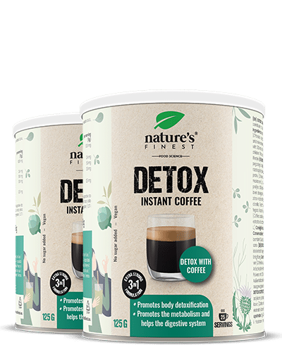 Detox Coffee 1+1 , Detox Dimagrante , Miglioramento Della Digestione , Energia , Cardo Mariano, Carciofo, Clorella , Arabica Premium , 250g