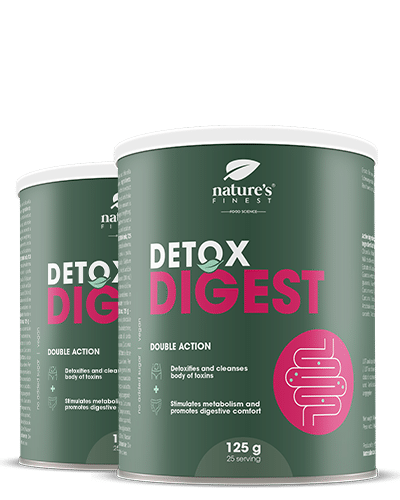 Detox Digest 1+1 , Program Odchudzania I Trawienia , Usuwanie Toksyn , Poprawia Komfort , Usuwanie Metali Ciężkich , Oczyszczanie Organizmu , 250g