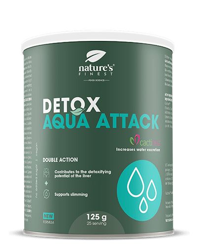 Detox Aqua Attack | Dimagrante | Riduce la ritenzione idrica | Formula Cactinea™ | +27% Eliminazione dell'acqua | Indicaxantina | Naturale