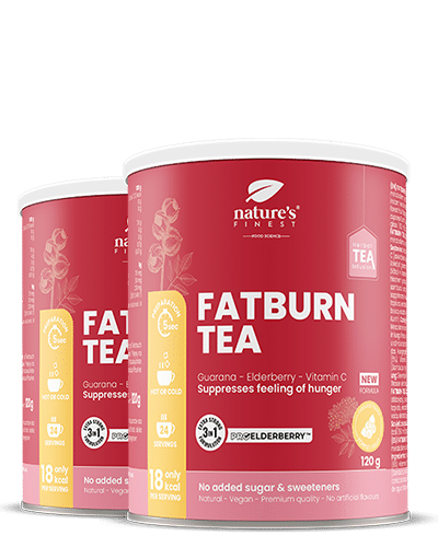 Fat Burn Slimming Tea 1+1 | Stimola il metabolismo | Tè di cardo mariano | Tè di valeriana | Tè dimagrante | ProElberberry™ | Biologico