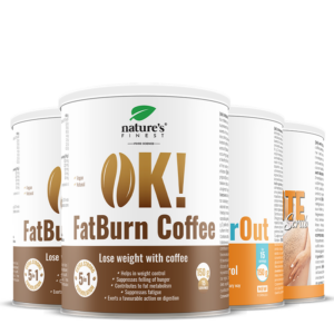 2x OK!FatBurn Coffee + OK!WaterOut + Anti Cellulite scrub al caffè pacchetto