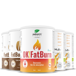 2x Golden Curcuma latte + 2x OK!FatBurn Coffee + OK!FatBurn pacchetto