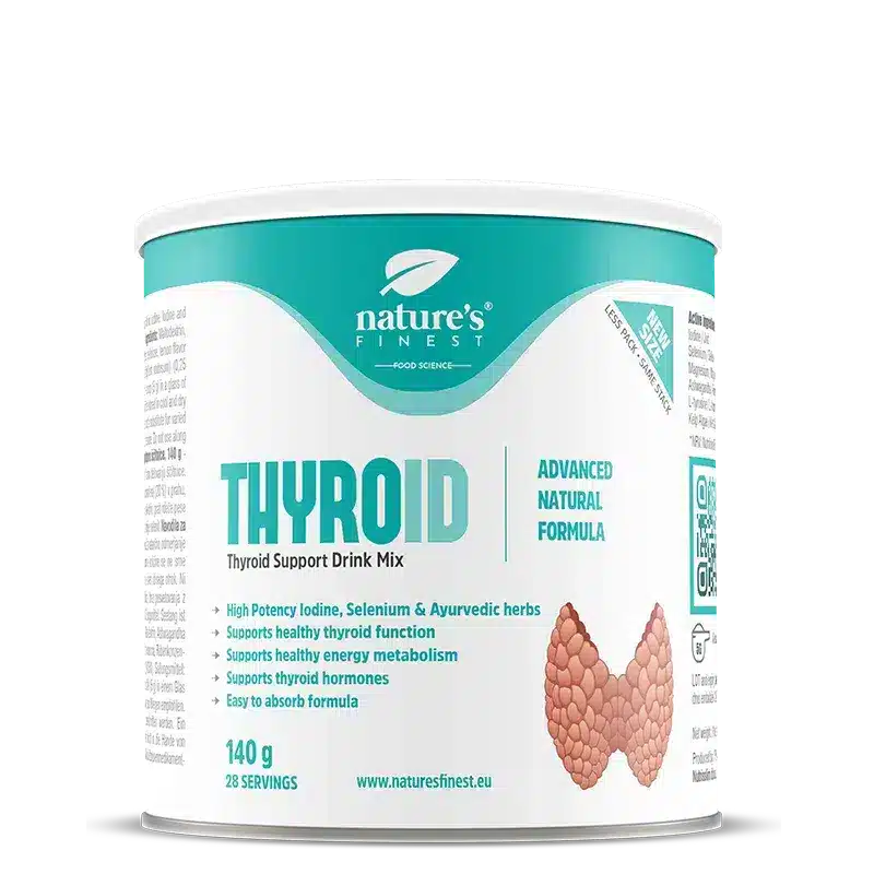 Nature's Finest Thyroid | supporto equilibrio tiroideo | supporto del percorso ormonale tiroideo | sana funzione tiroidea | bevanda quotidiana tiroide