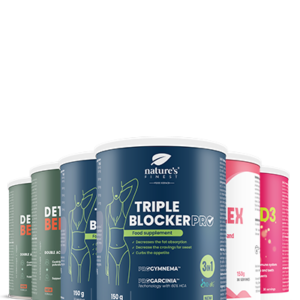 2x Detox Belly Burn + 2x Triple Blocker PRO + B-Kompleks + Vitamin D3 + Vitamin C pacchetto