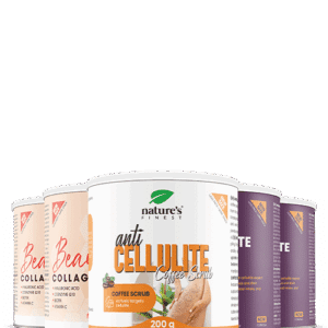 2x Cellulite PRO + 2x Beauty Collagen with Hyaluron + Anti Cellulite Coffee Scrub pacchetto