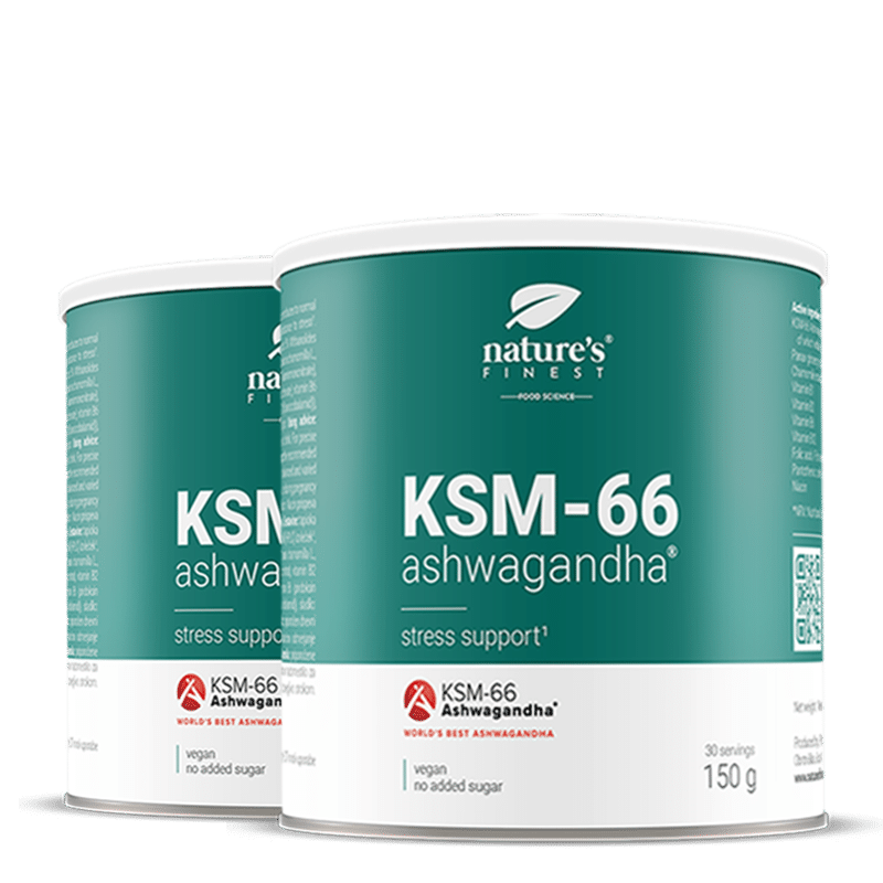 Nature's Finest KSM-66 Ashwagandha | KSM-66 radice, ginseng + camomilla | supporto stress, umore + concentrazione