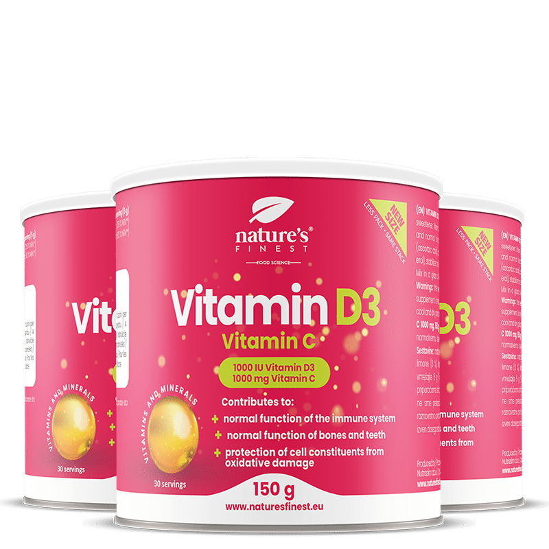 Vitamina D3 + Vitamina C pacchetto